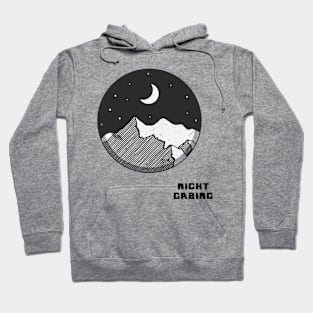 Night Gazing Simple Design Hoodie